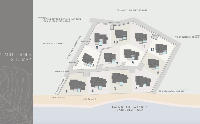 Beach Houses Falmouth Site Plan
